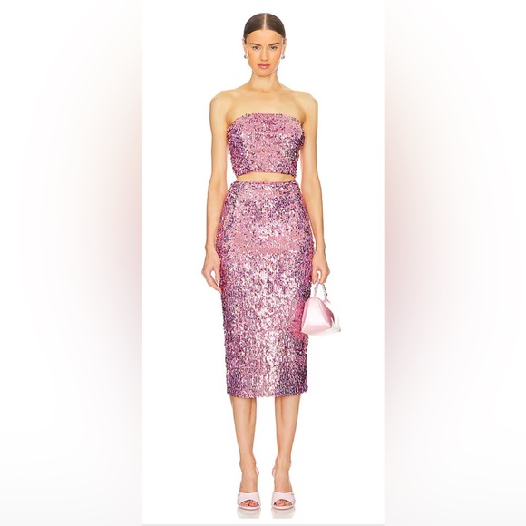 REVOLVE Pink Sequin Top and Pencil Skirt ERAS/Taylor Swift